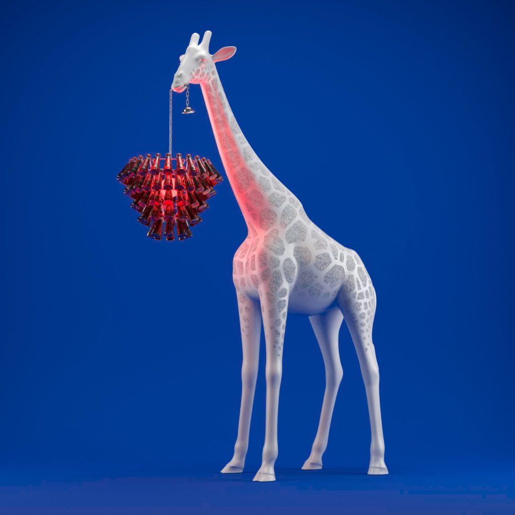 Campari Soda Giraffe in Love lamp